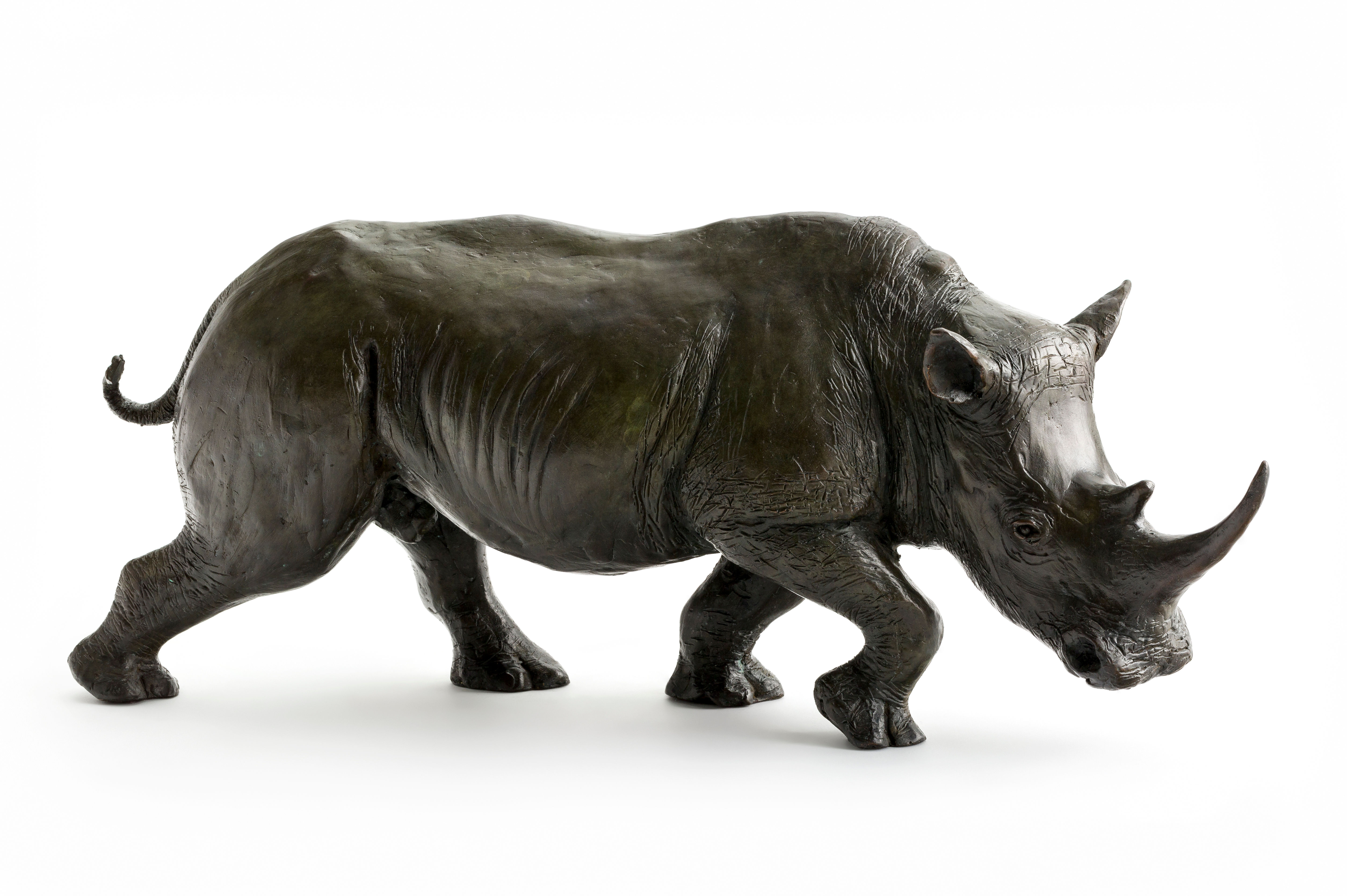 Bronze Sculpture Rhino Great Plains RHI031