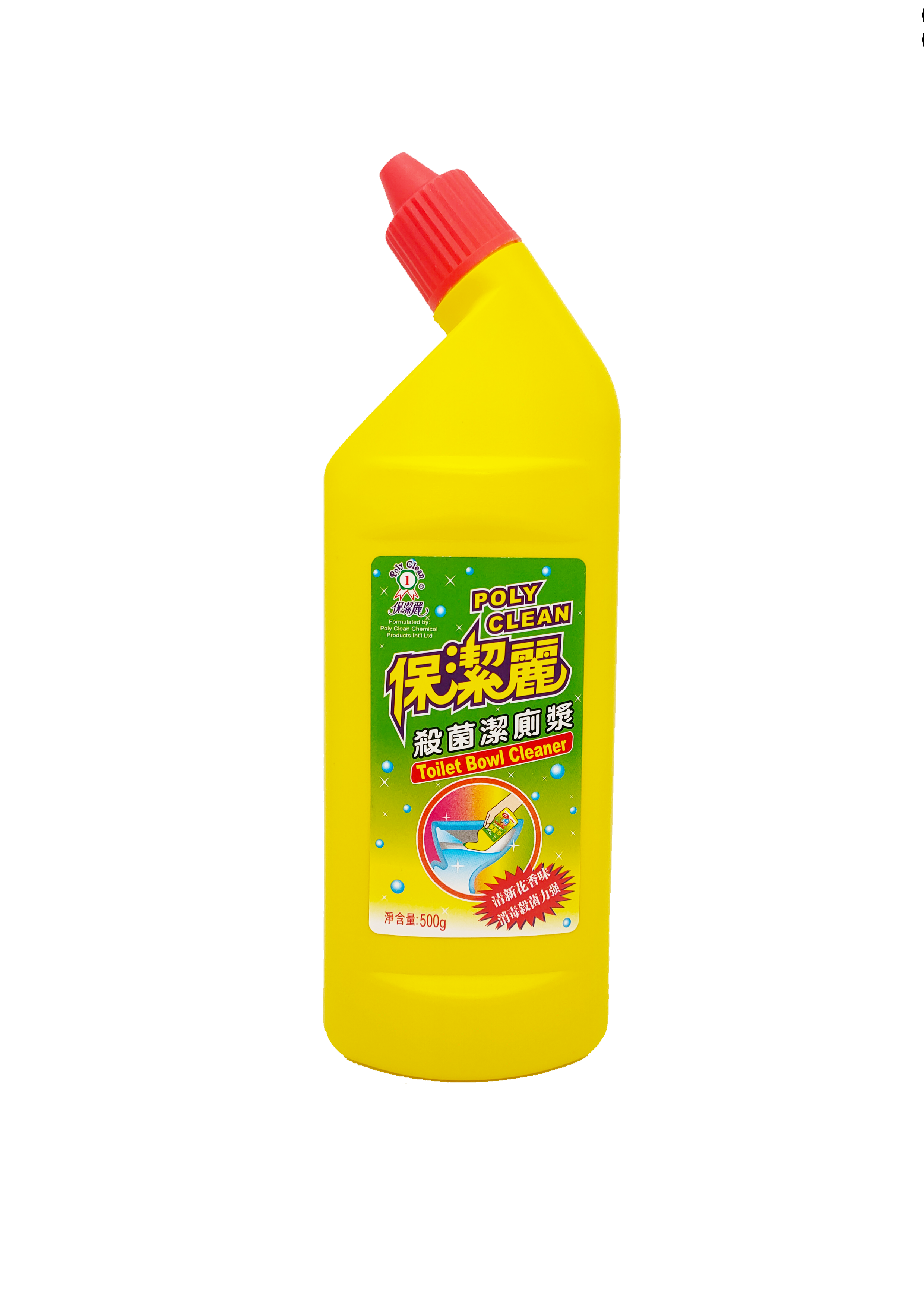 保潔麗花香潔廁液 500ML         /          Poly Clean Toilet Bowl Cleaner 500ML