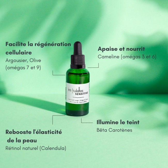 Thumbnail: SENSITIVE,  Le sérum-en-huile pour apaiser et illuminer le teint | 30ml