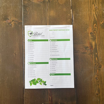 Bartel Property Care Checklists