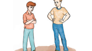 2 Depressed looking boys