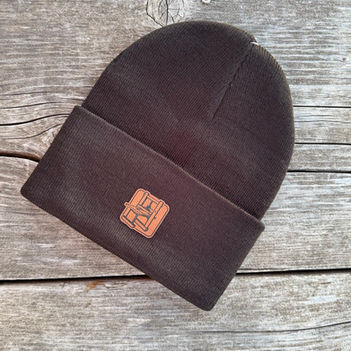 Toque With Leather Patch