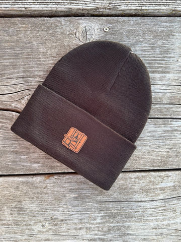 Toque With Leather Patch