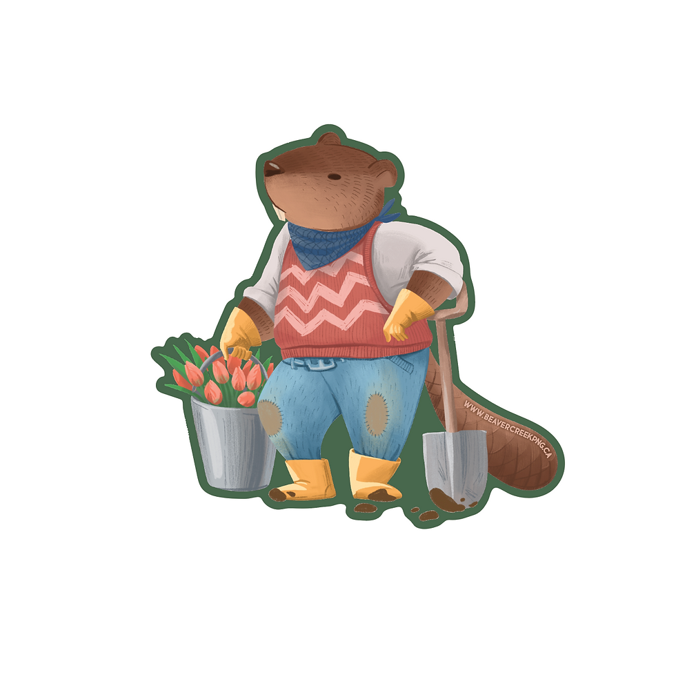 Thumbnail: Gardener Beaver Sticker