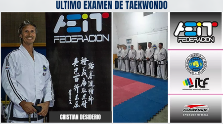 Evaluación y examen de Taekwondo en el Club Fortín.-