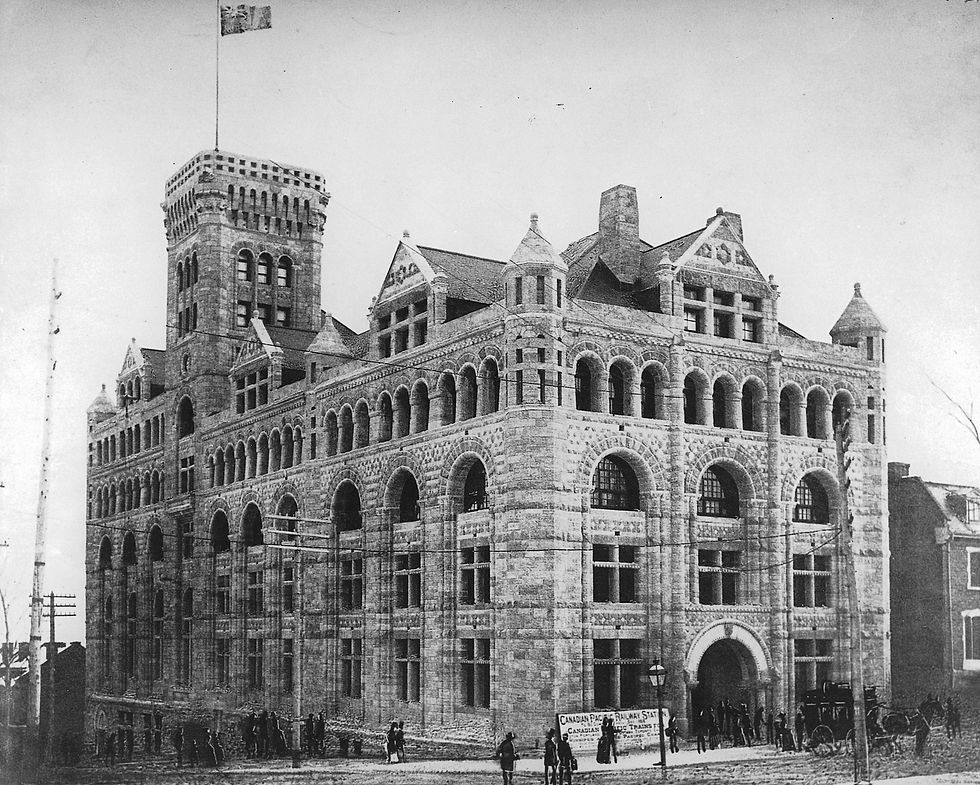 New Windsor Station, Canadian Pacific Railway, Peel Street, Montreal, QC, 1888. Notman Collection, McCord Stewart Museum, VIEW-1935.1.