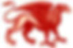 A little red griffin is shown facing right. 