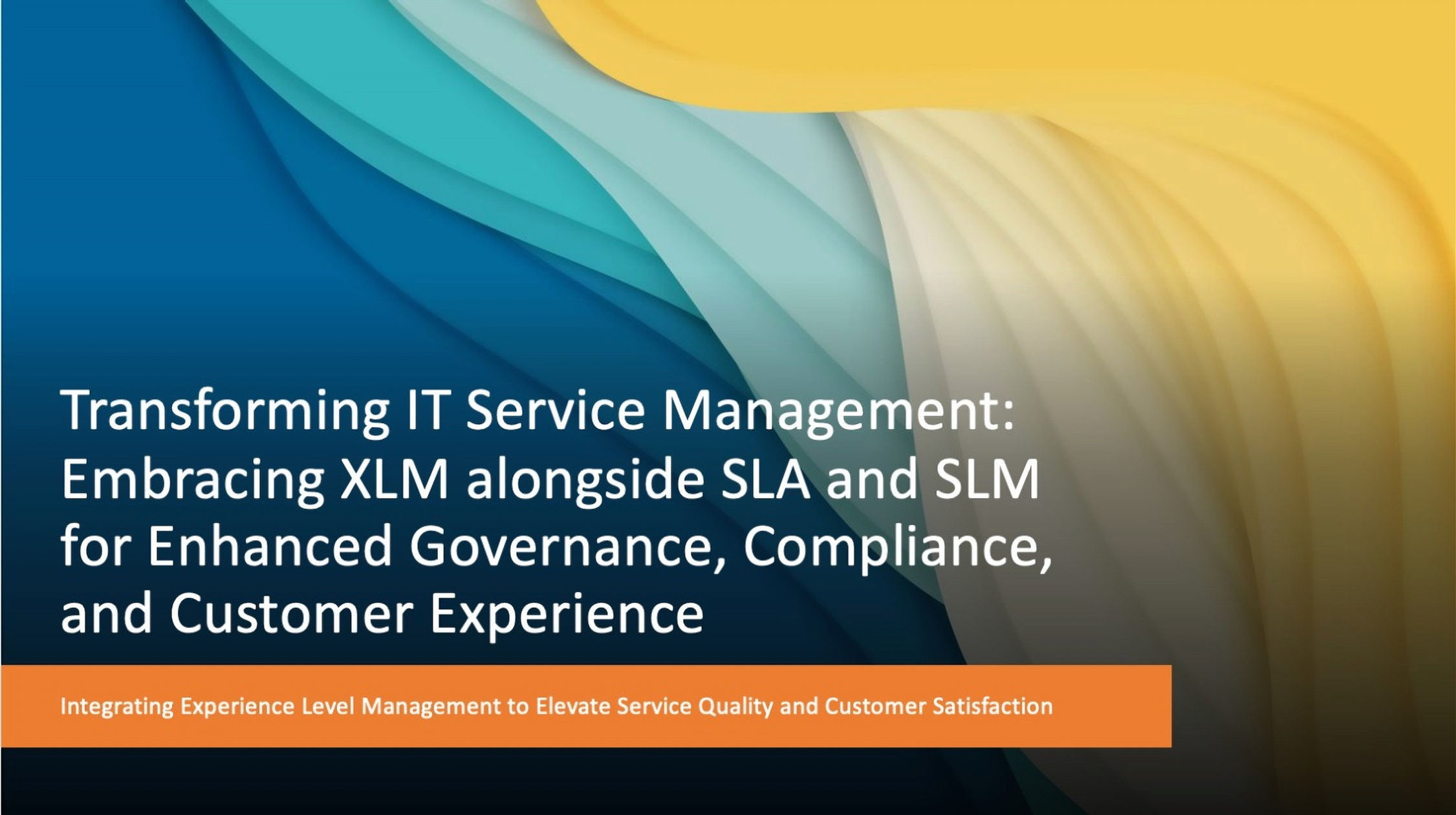 Empowering IT Service Management with XLM, SLA, and SLM