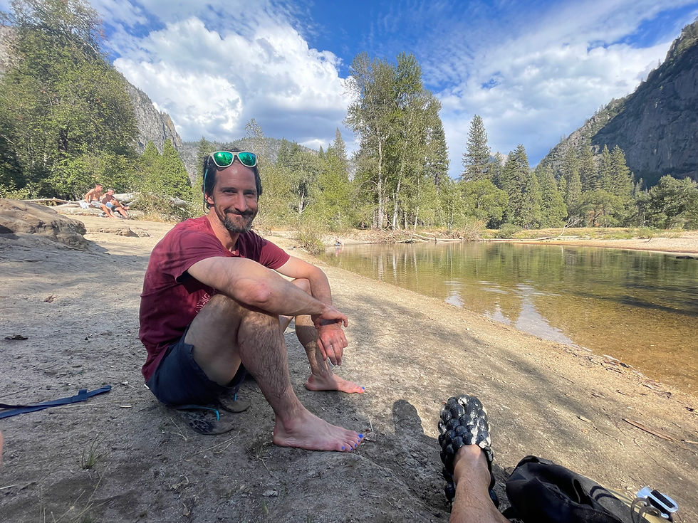 A friend by the Merced River in Yosemite