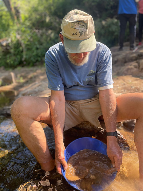 Our Yosemite E-biking gold panning expert