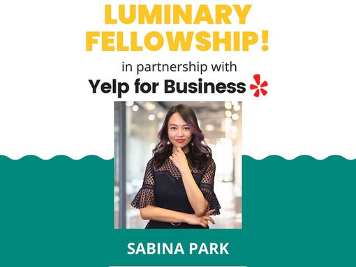 Sabina Named a Winner of Yelp x Luminary Fellowship 2024!