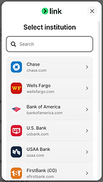 Connect to over 97% of US Banks