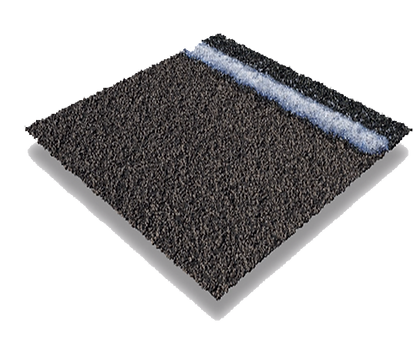 An asphalt shingle that demonstrates roof replacement technology