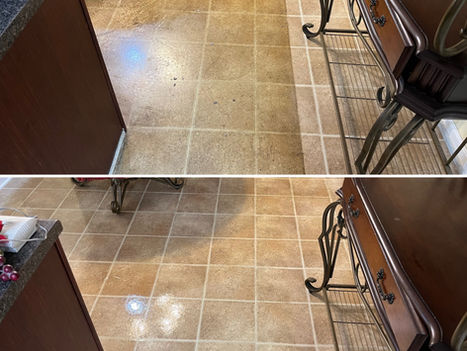 Professional vinyl and linoleum floor cleaning and protective finish application.