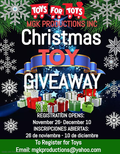 MGK CHRISTMAS TOY GIVEAWAY