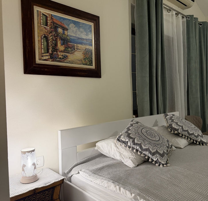 Comfortable bedroom in quiet countryside apartment for couples near Podgorica
