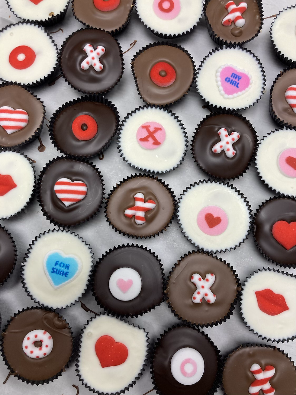 Thumbnail: Homemade Peanut Butter Cups with Icing Decoration