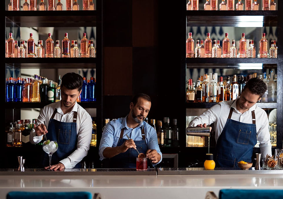 Bartenders in Jaco beach with www.jacobeachchef.com