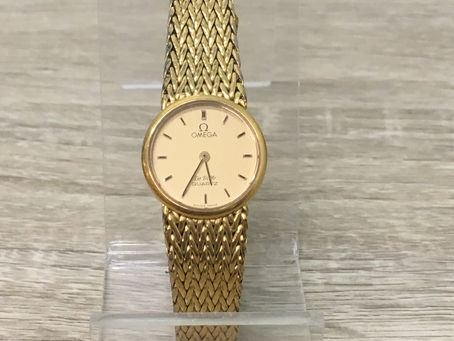 オメガ・デビル・1387・レディース腕時計を南陽市のお客様から買取致しました。