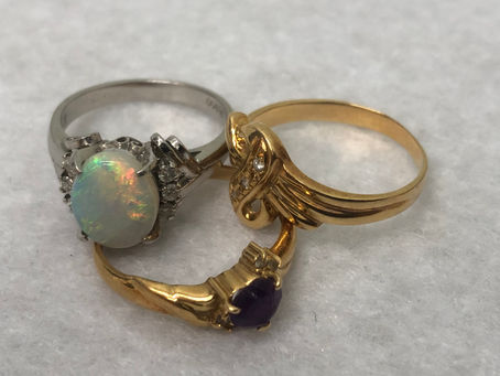 K18・PT900リングを米沢市のお客様から買取致しました。