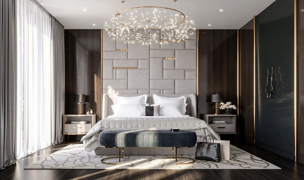 Golden Dreams mattress in bedroom