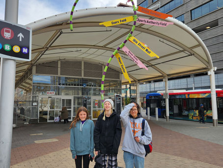 Cadettes earn Urban Orienteering Badge