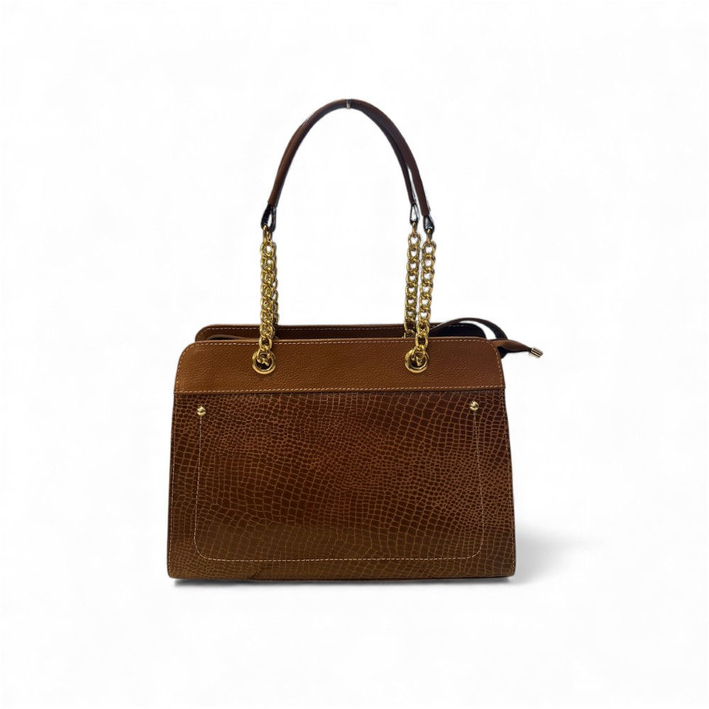 Bolsa Couro Grande Tainá Disponível em 2 Cores - 80301081