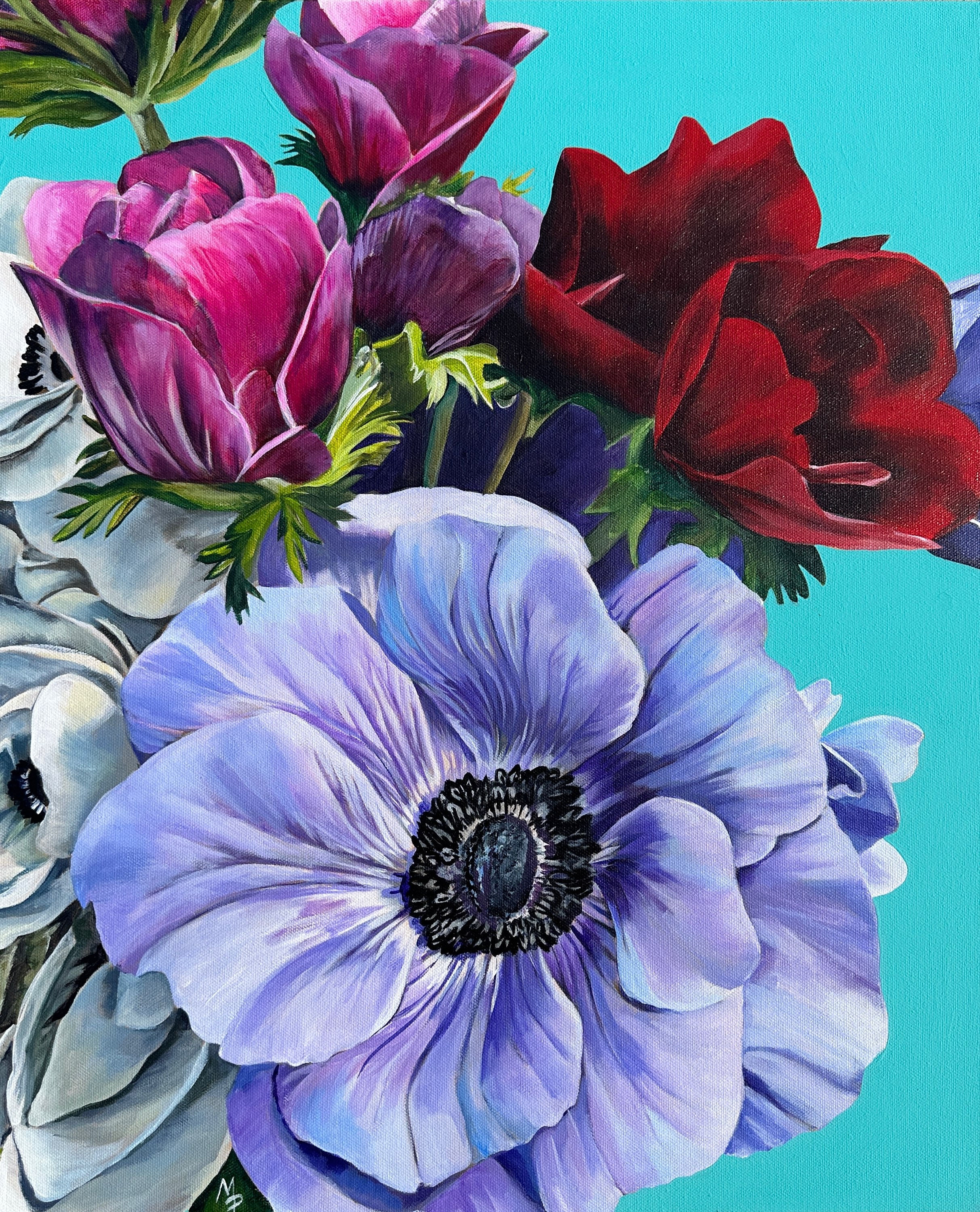 Anemones in Blue