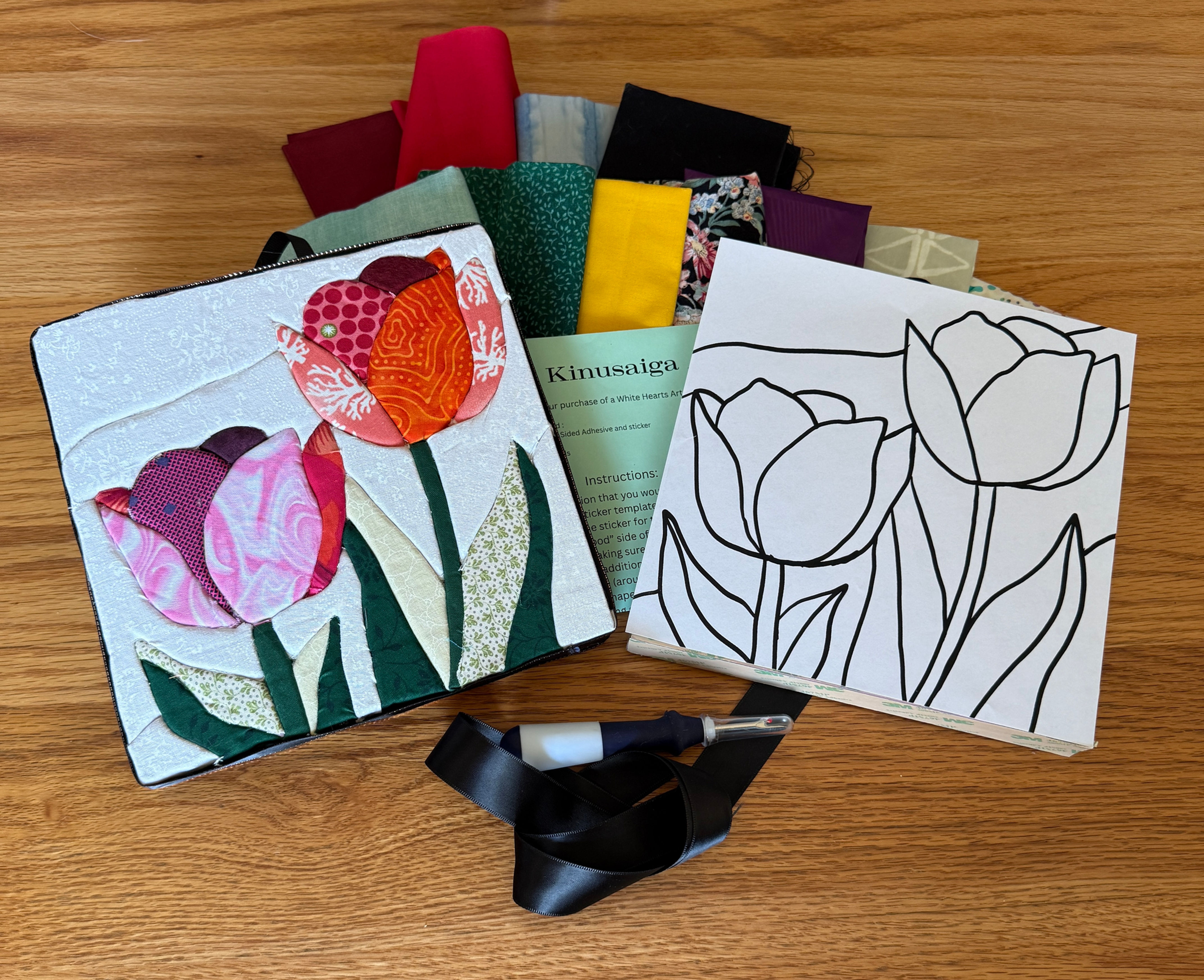 DIGITAL DOWNLOAD of Spring Tulips Template