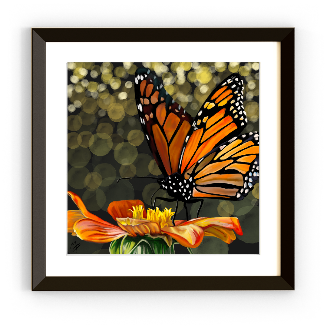 Bokeh Butterfly Giclee Art Prints in 3 Styles