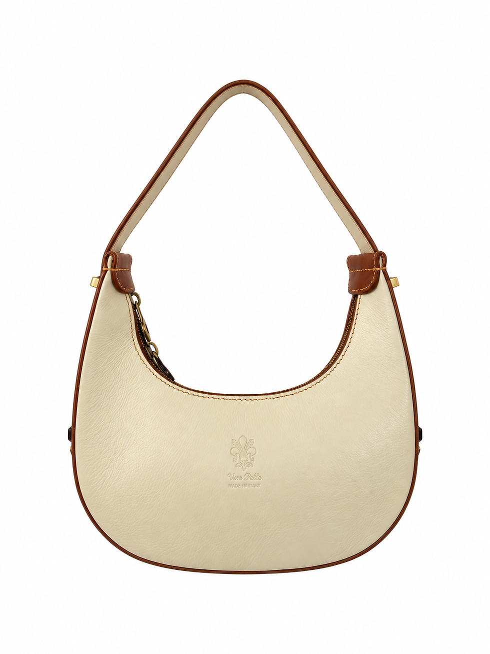 Miniature : Olivia Two-Tone Italian Leather Shoulder Bag (ELP2313T)