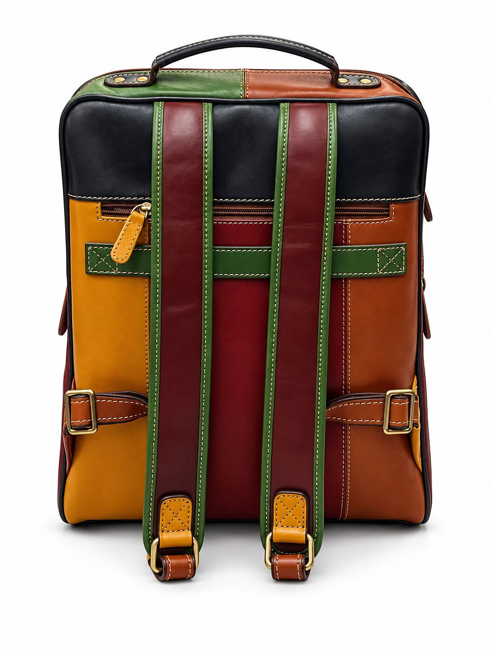 Miniatura: Multicolour Leather Slim Laptop Backpack & Executive Travel Bag(ELP-8899)