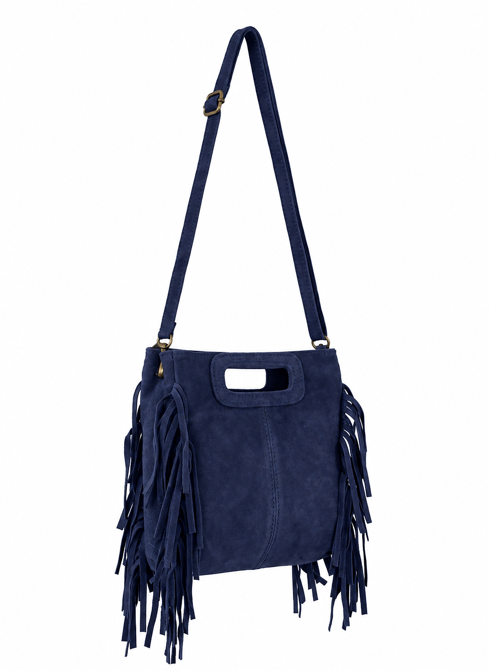 Miniature : Dakota Italian Suede Fringe Handbag / Crossbody Bag – Additional Colours (ELP23