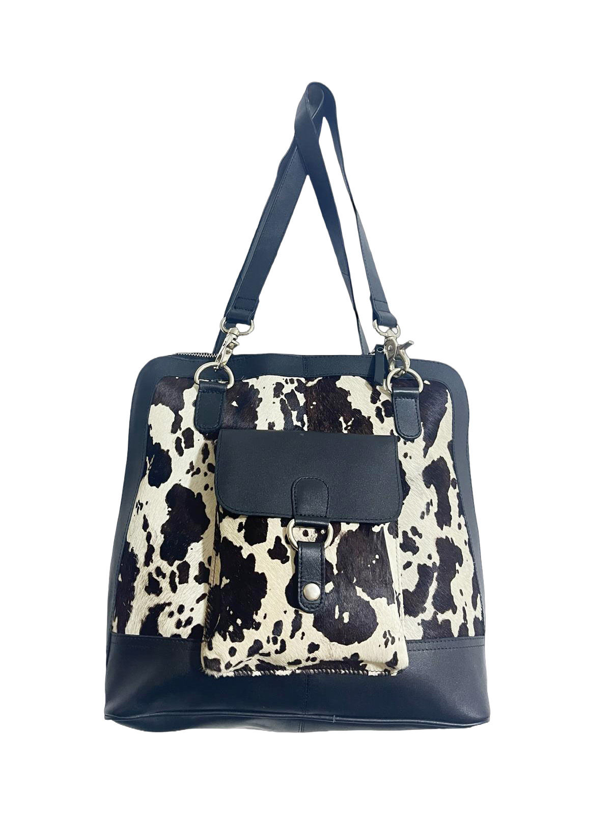 Arizona Cowhide Leather Convertible Backpack / Shoulder Bag / Crossbody Bag (ELP