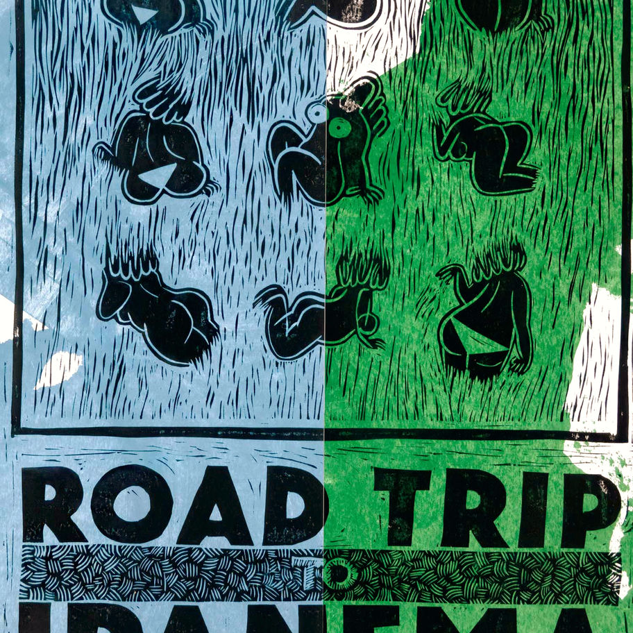 gravure, peinture, collage ipanema illustration