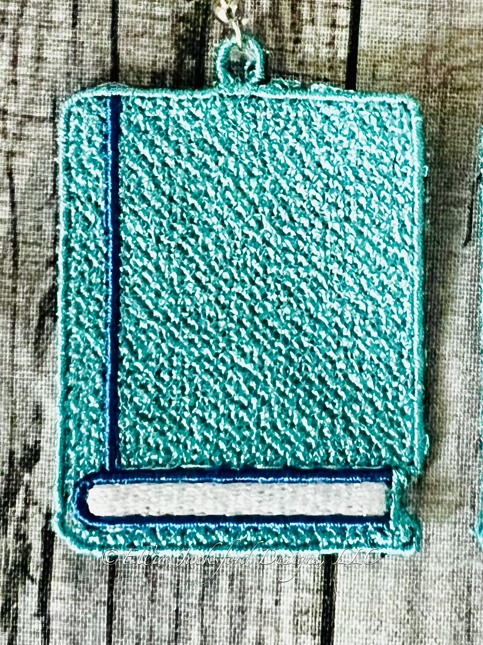 Thumbnail: FSL Book Earring Embroidery Design