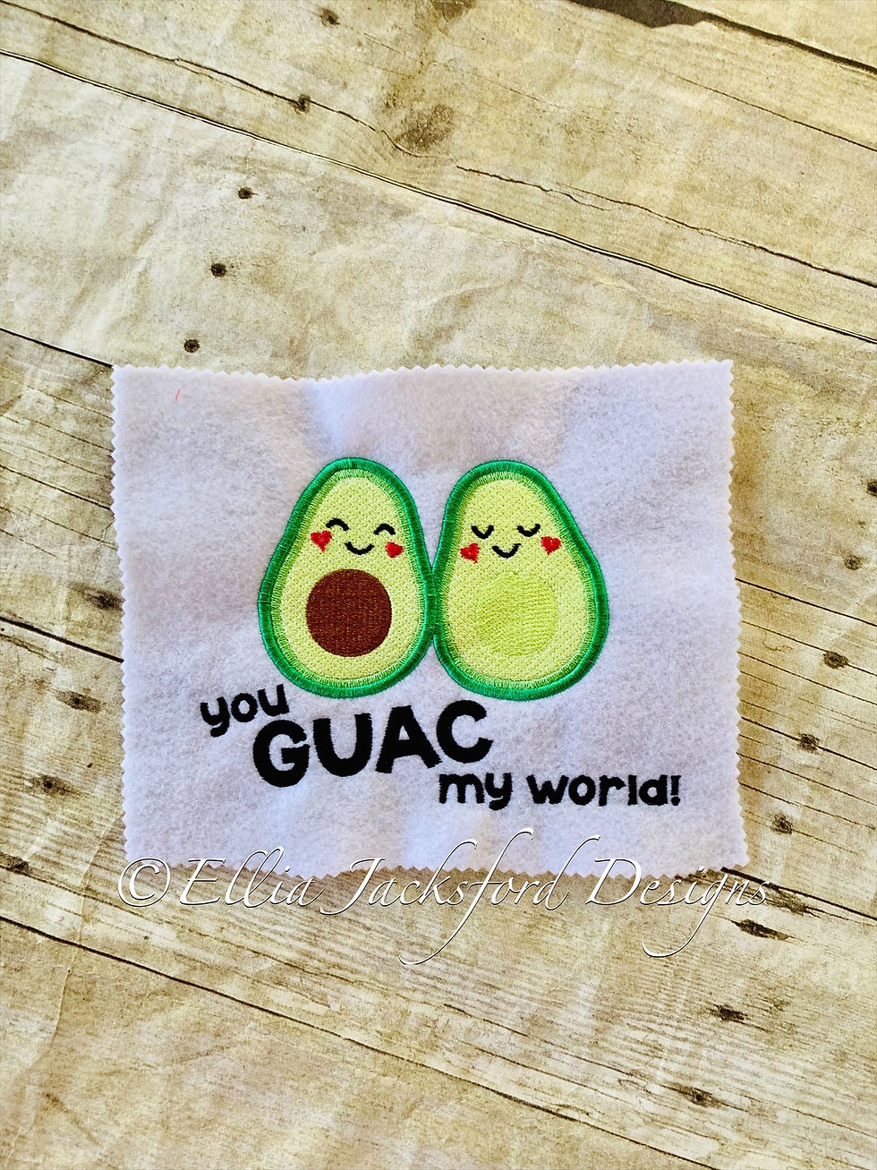 Guac Embroidery File