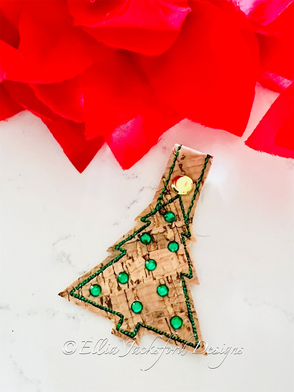 ITH Tree Keyfob Embroidery Design