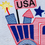 Thumbnail: USA Dumptruck Sketch Embroidery Design 3 SIZES