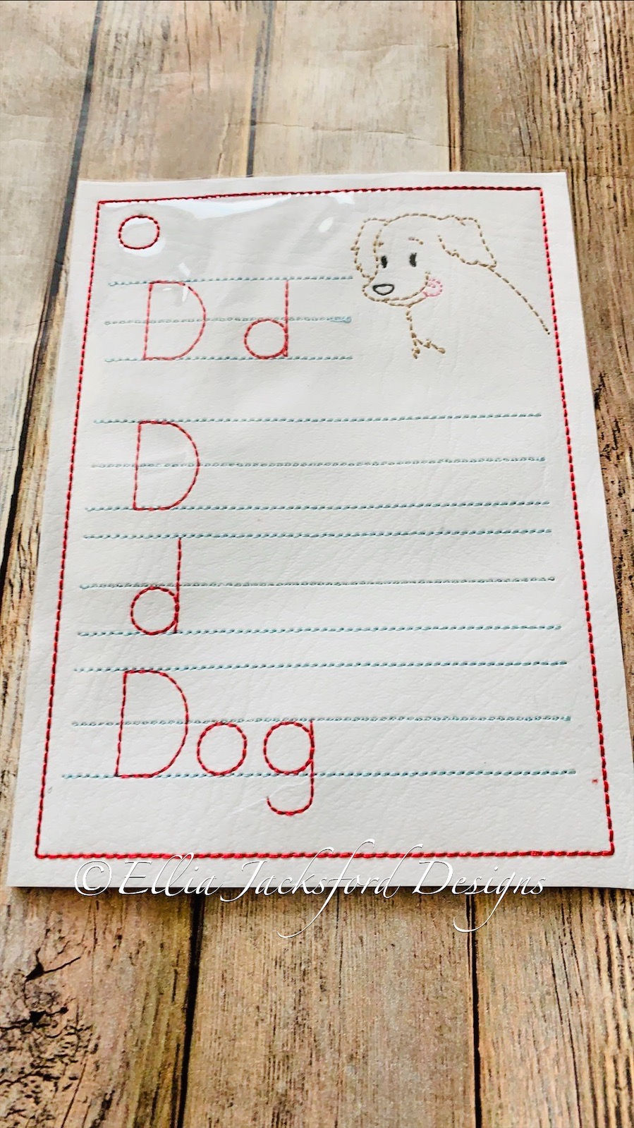Thumbnail: ITH Dry Erase Alphabet Letter Worksheets Embroidery Design SET OF 3