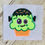Thumbnail: Frankenstein Cupcake Applique Design 2 SIZES!