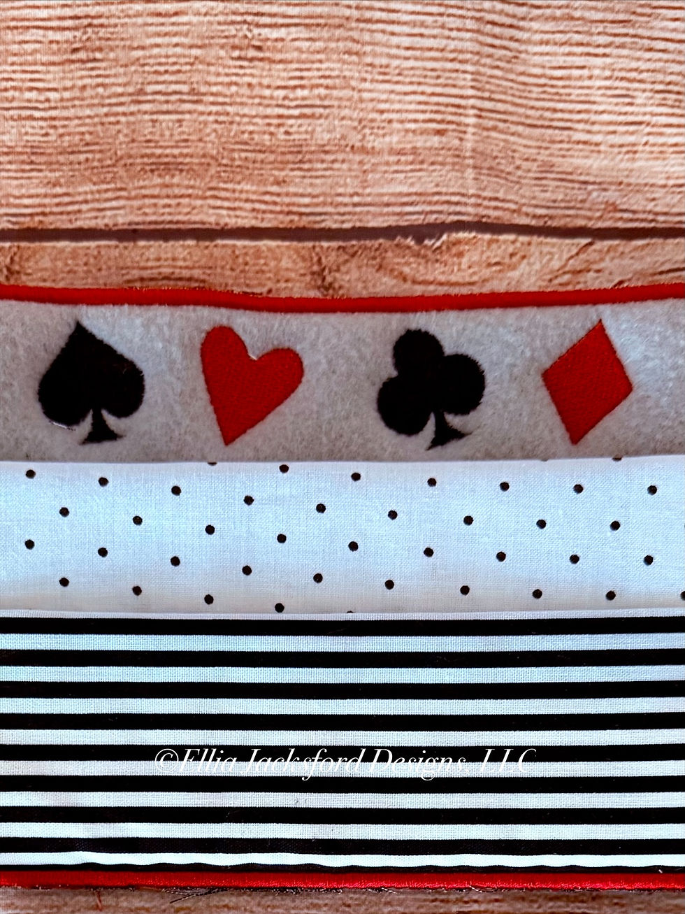 Thumbnail: Leather Deck Wallet With FREE Card Holder Embroidery Design Set