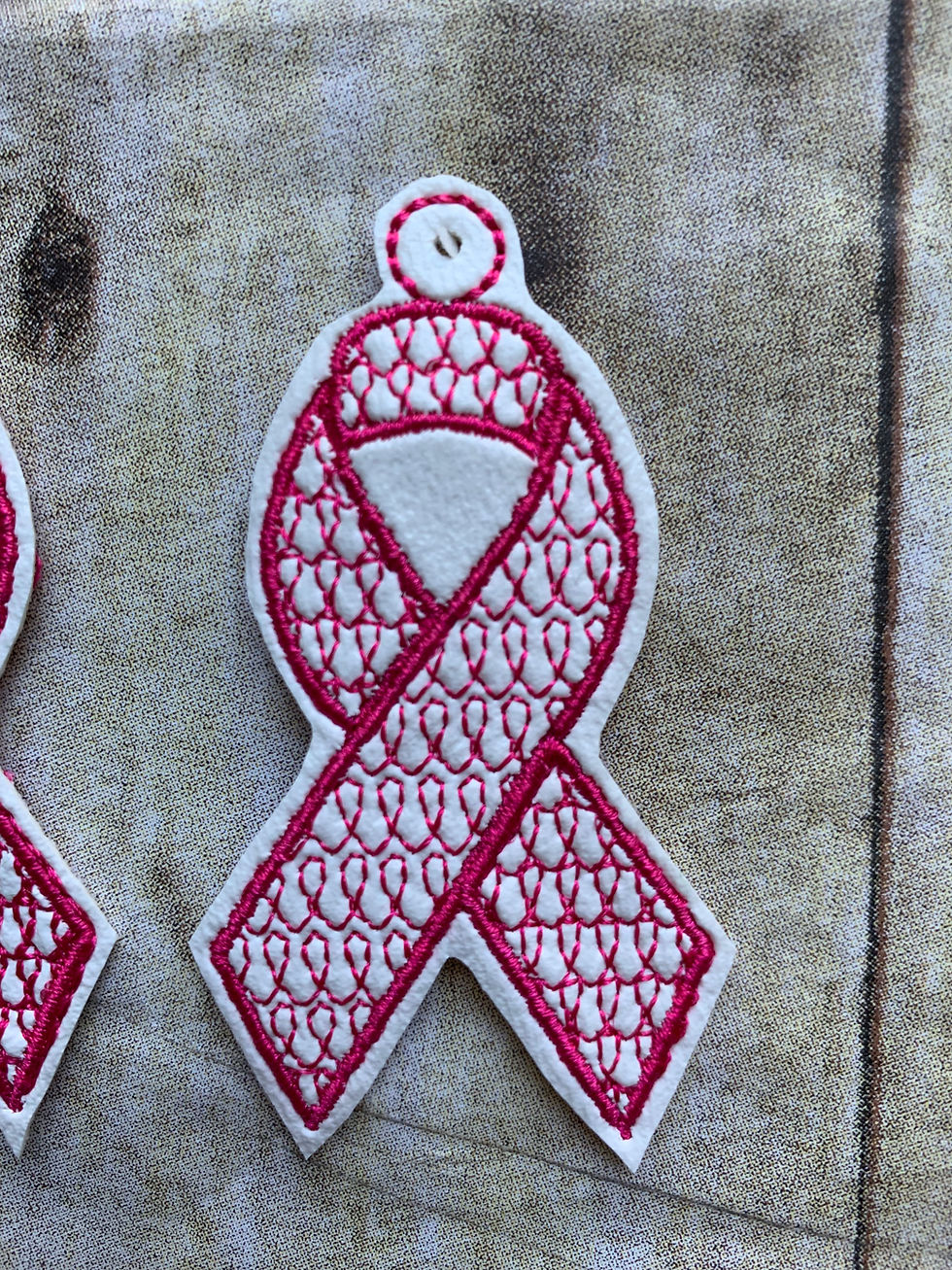 Thumbnail: ITH Awareness Charms Embroidery Design 3 SIZES