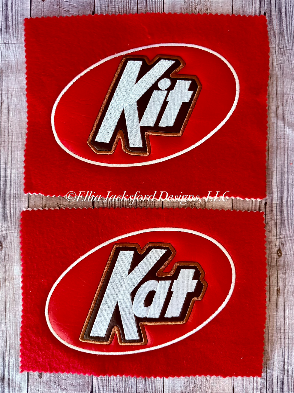 Thumbnail: Red Candy Bar Applique Embroidery Design Set