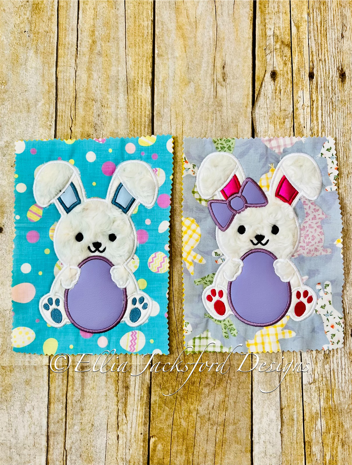 4x4 Bunny Applique Embroidery Design SET