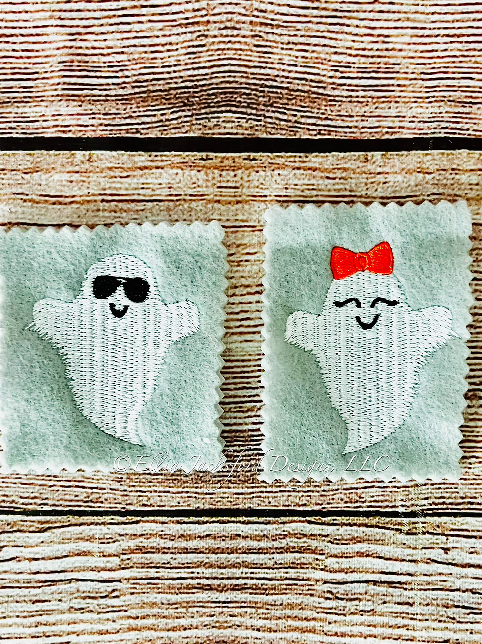 Thumbnail: Mama Loves Her Boo Applique Embroidery Design 3 SIZES