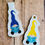 Thumbnail: Gnome Reading Keyfob Embroidery Design 2 FINISHES