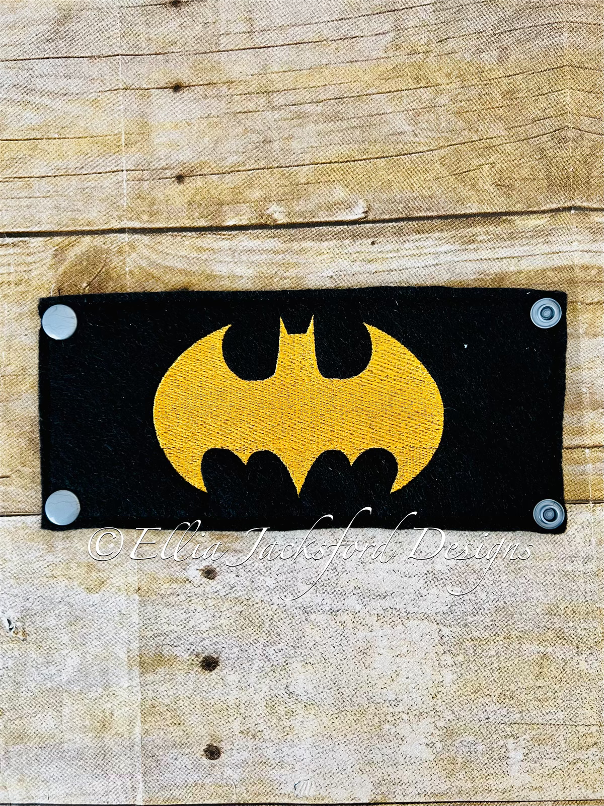 ITH Bat Wristband Embroidery Design 3 SIZES