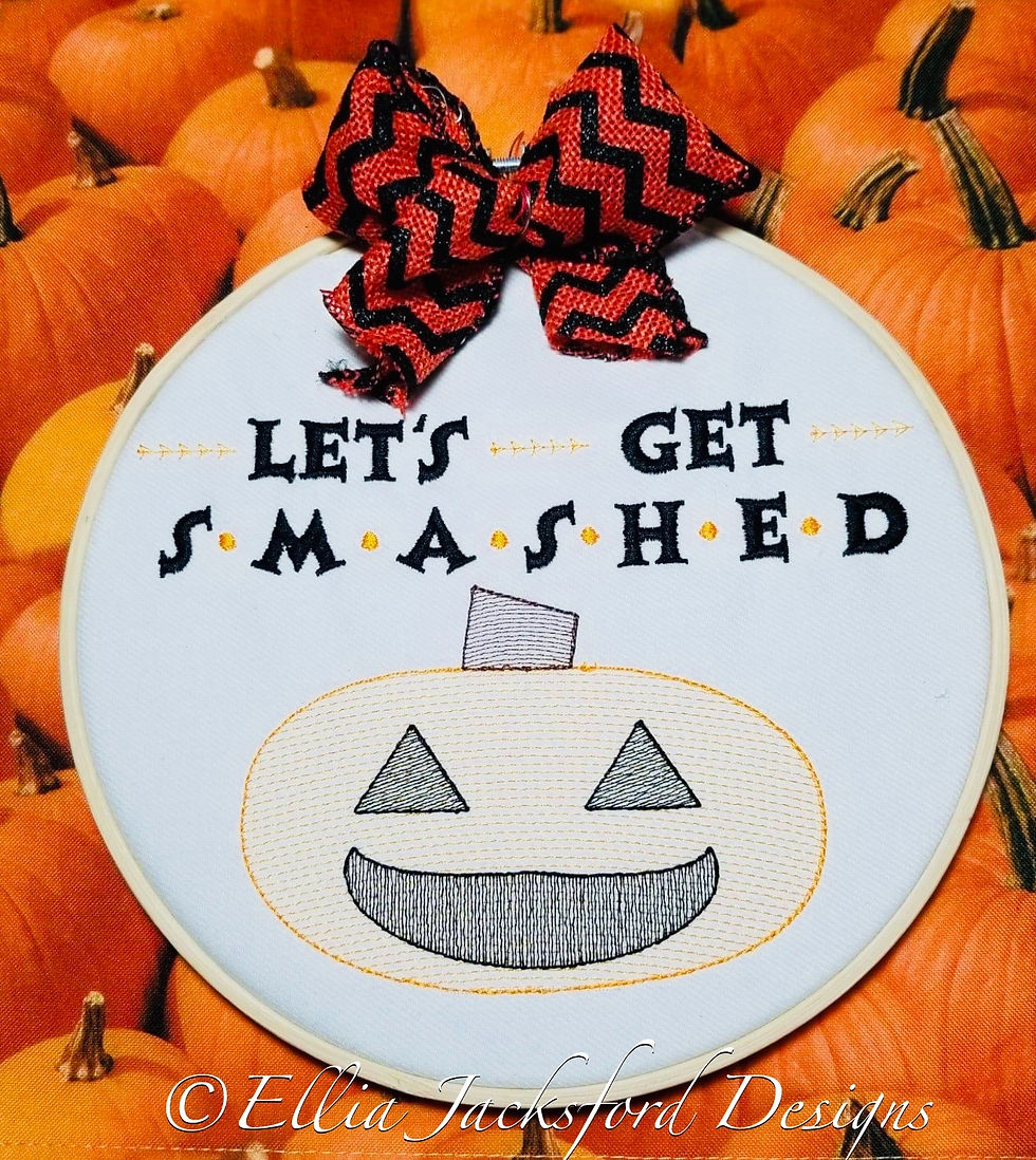 Thumbnail: Let's Get Smashed Embroidery Design