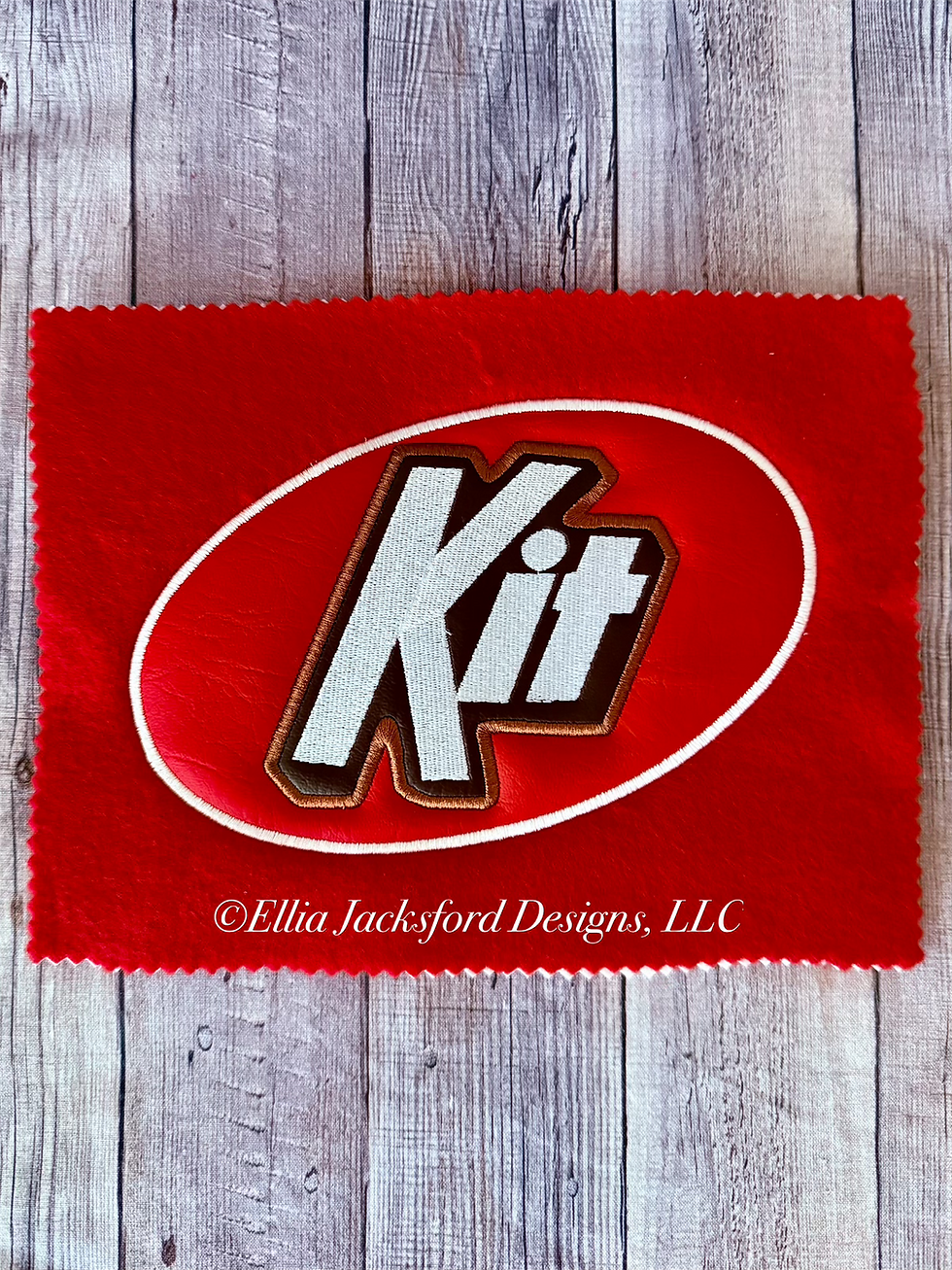 Thumbnail: Red Candy Bar Applique Embroidery Design Set